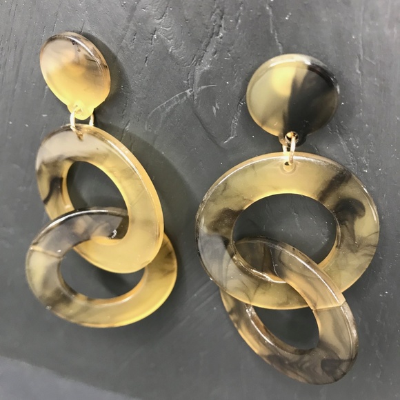 🆑 Flat Circle Double Drops in Dark Khaki - Picture 2 of 5